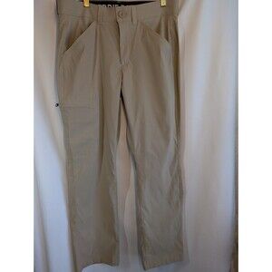 Eddie Bauer Men's Rainier Tech Pants 32x30 Tan Stretch Hiking Outdoor Gorpcore